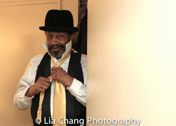 Anthony Chisholm backstage at Manhattan Theatre Club's JITNEY at the Samuel J. Friedman Theatre in New York on January 19, 2017. Photo by Lia Chang